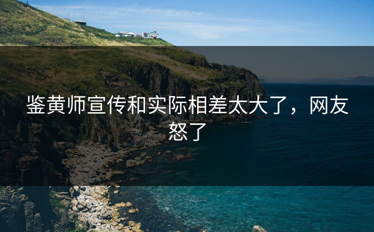 鉴黄师宣传和实际相差太大了，网友怒了